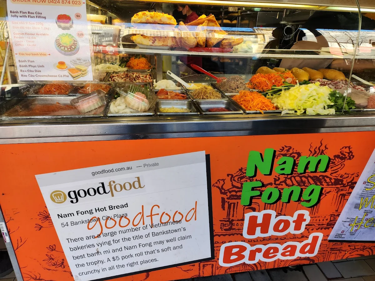 Menu, Nam Fong Hot Bread Bankstown