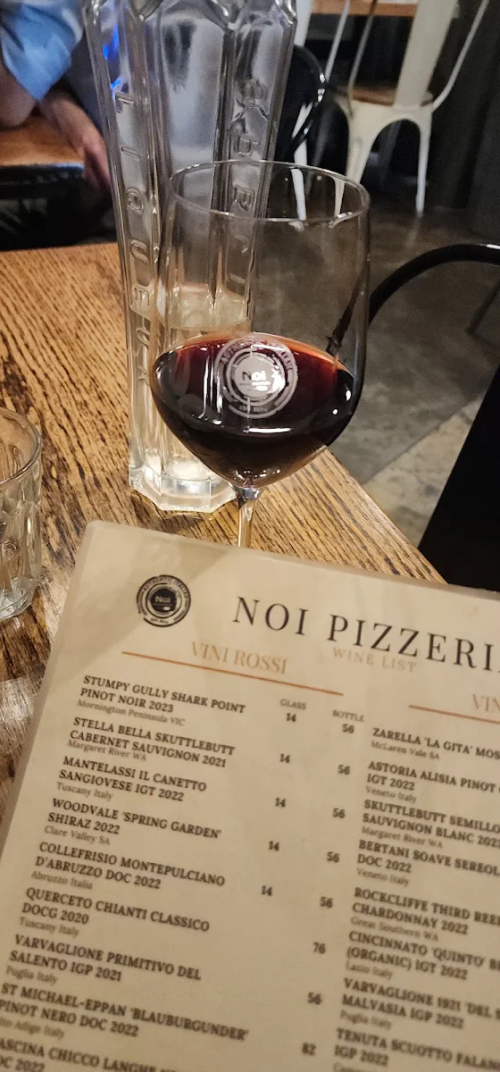 Menu, Noi Pizzeria Preston