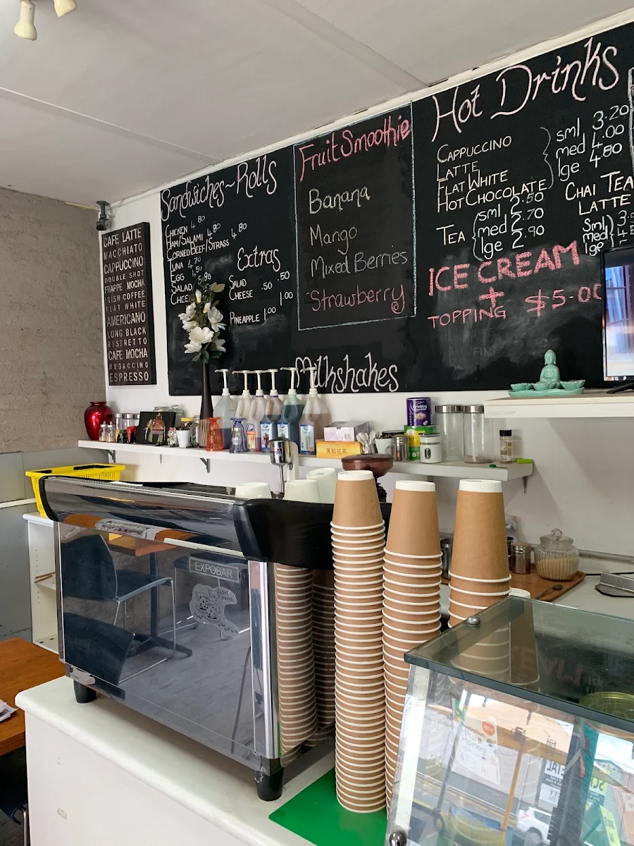 Menu, Cafe Cinnamon and Takeaway