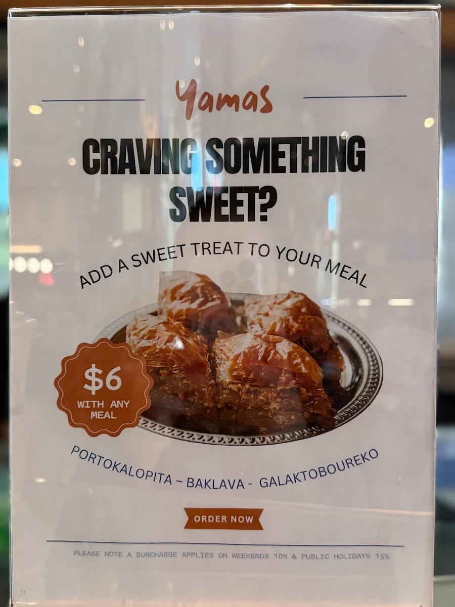 Menu, Yamas