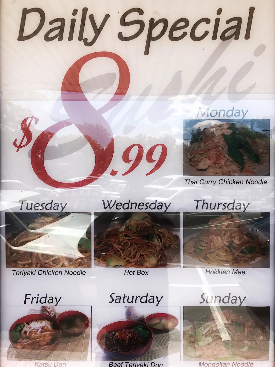 Menu, Sushi On Barrabool