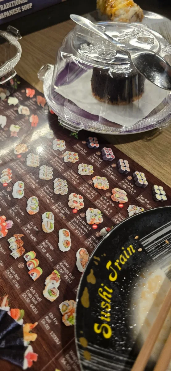 Menu, Sushi Train