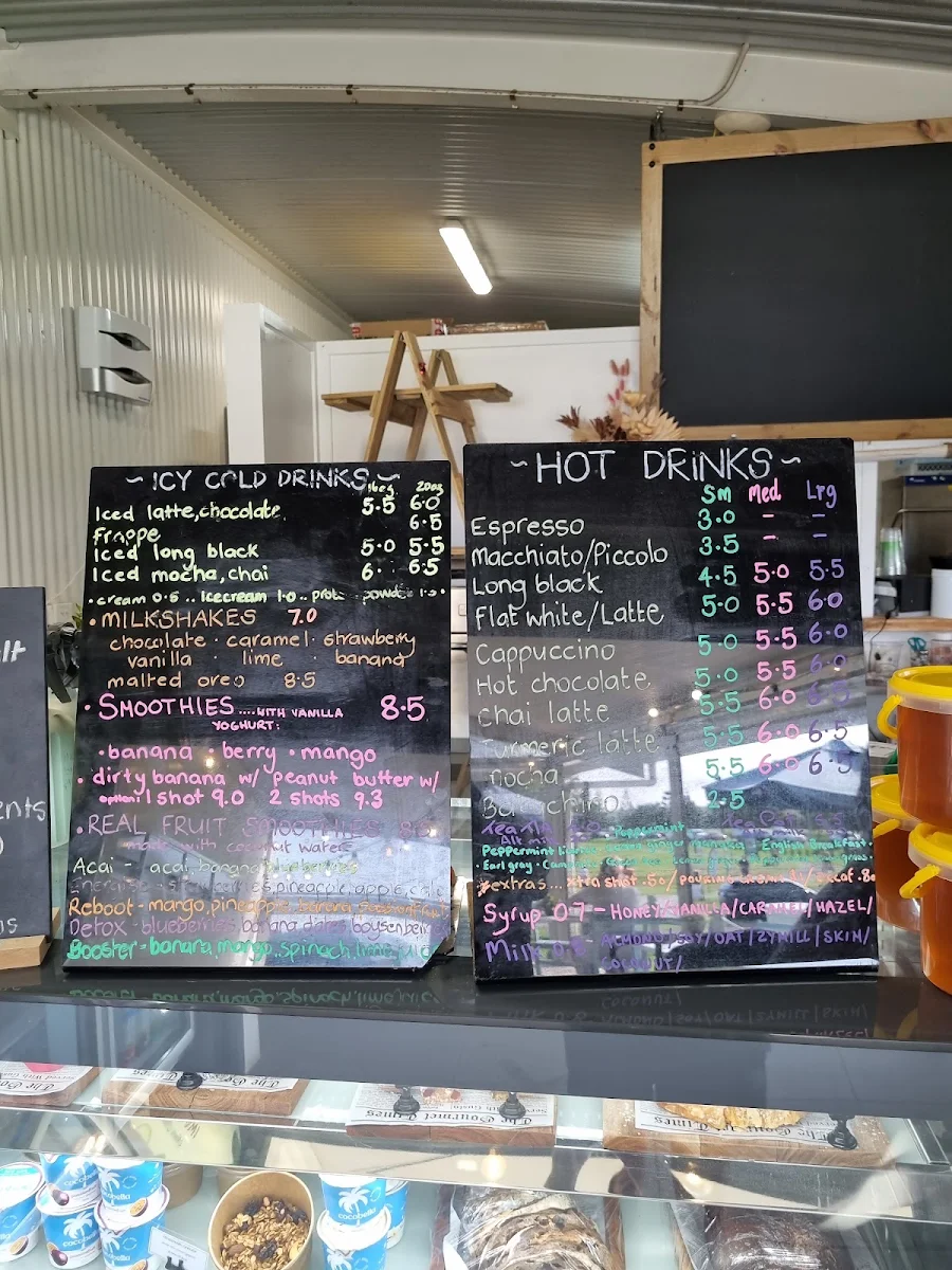 Menu, Coomera Watersports cafe