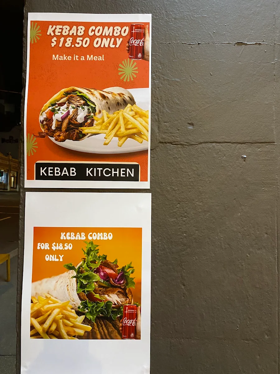 Menu, Kebab Kitchen