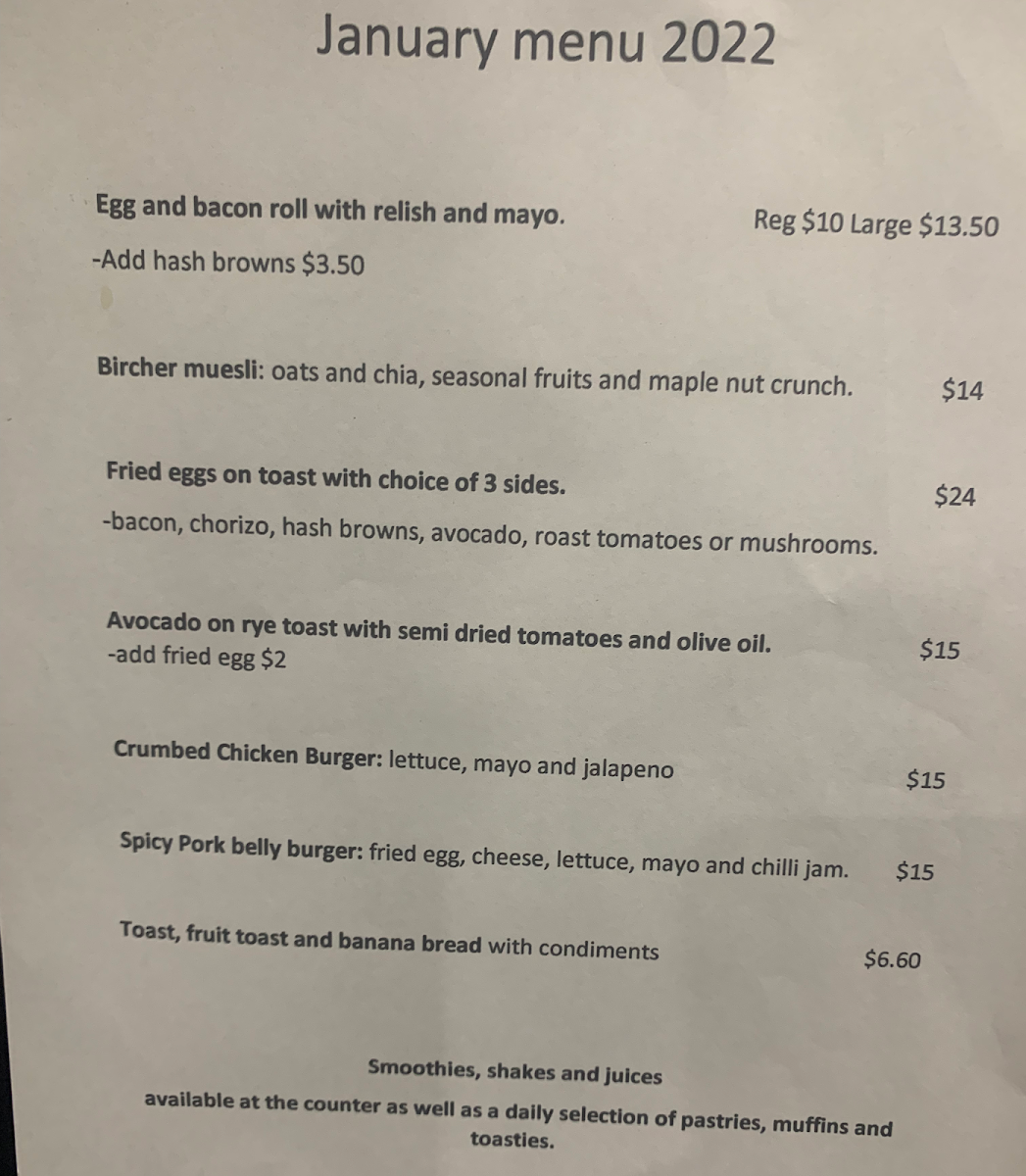 Menu, Good Brother