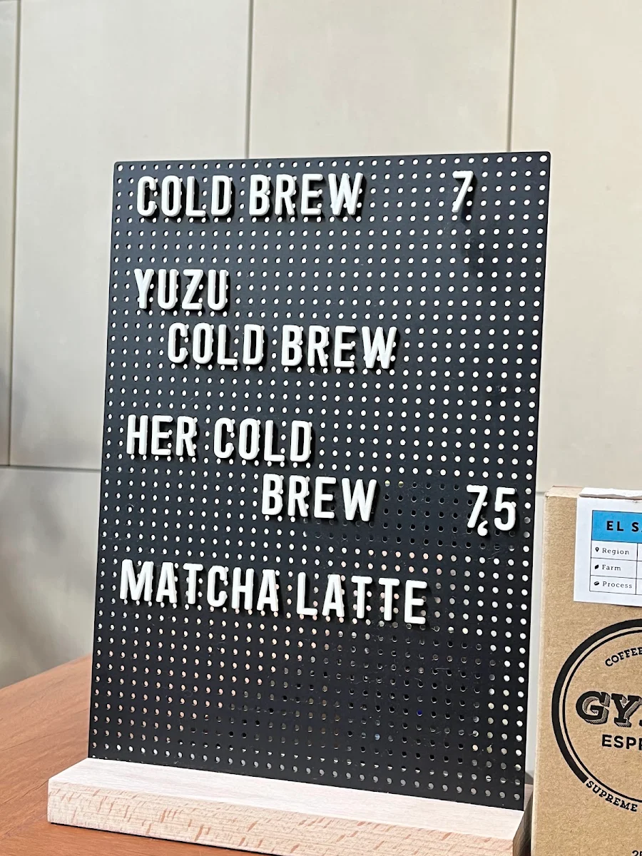 Menu, Office Lobby Espresso Bar (Mid-city Centre)