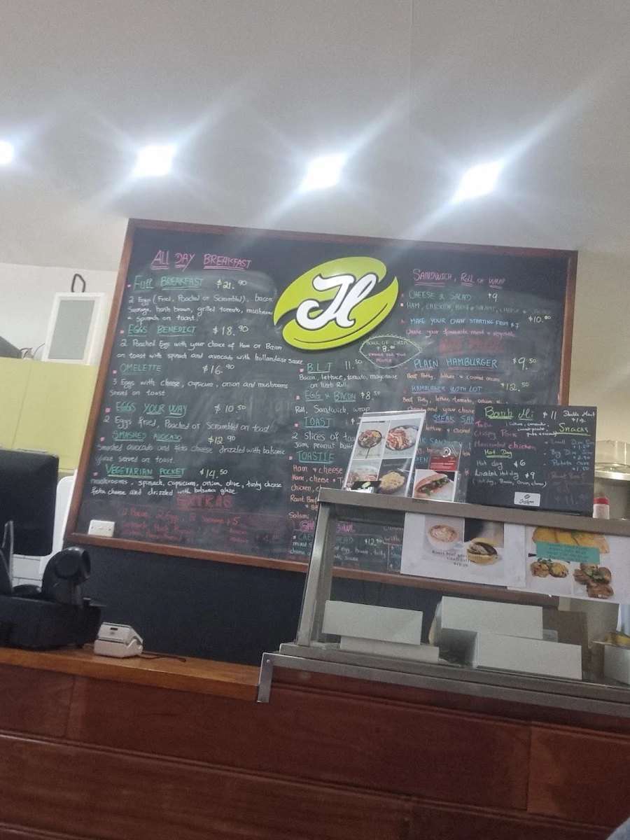 Menu, Jaslynn Café