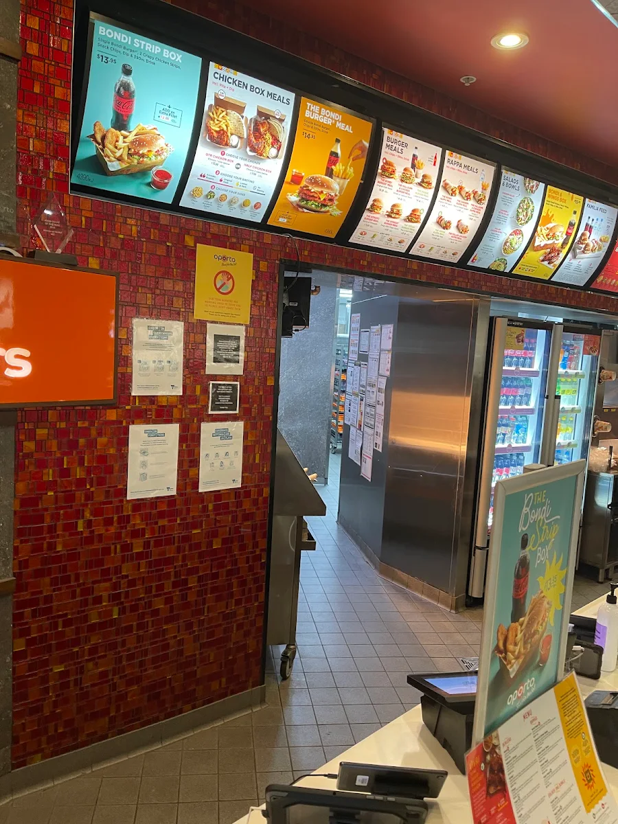 Menu, Oporto Melbourne Central