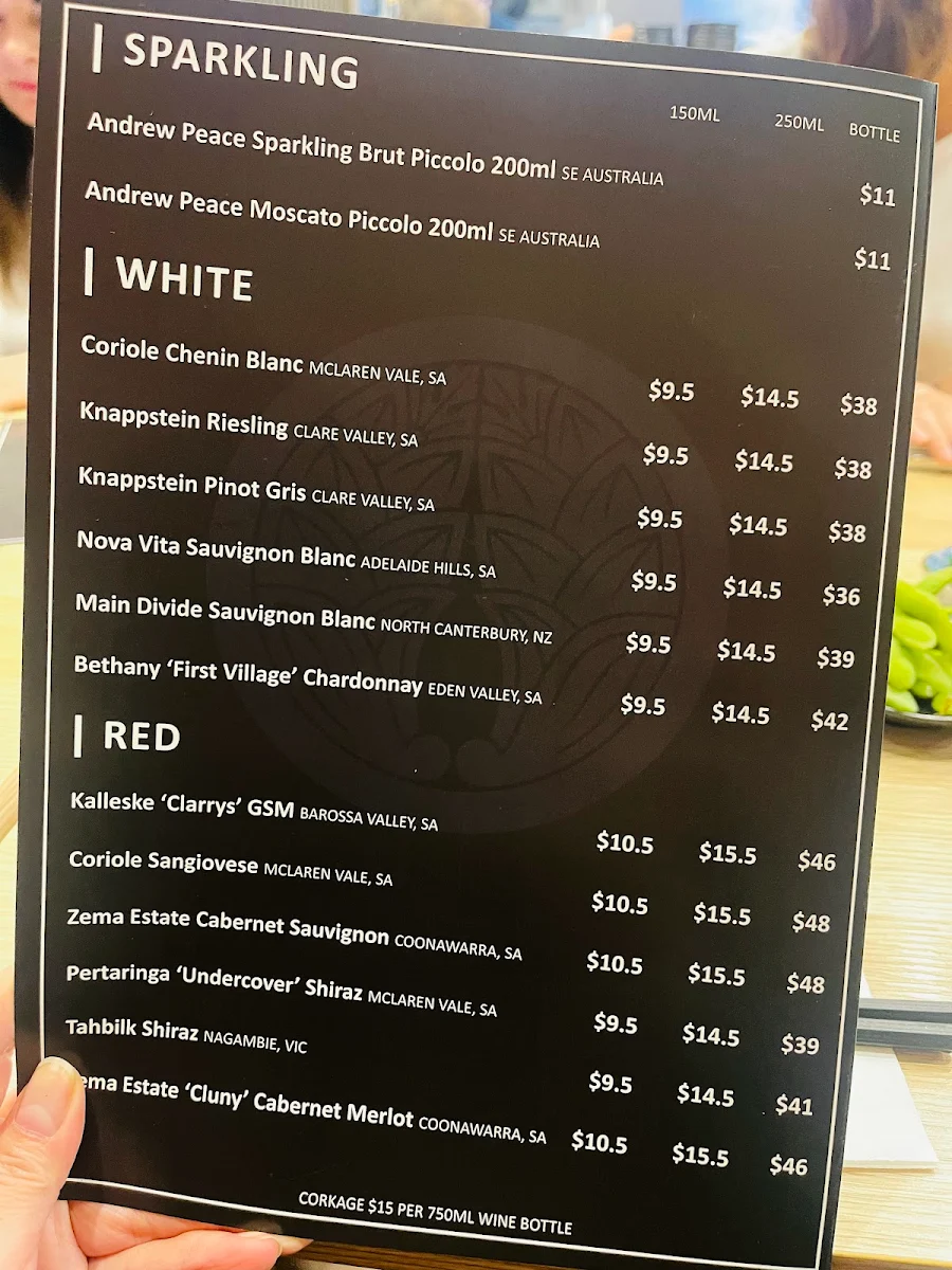 Menu, Akimitsu Australia