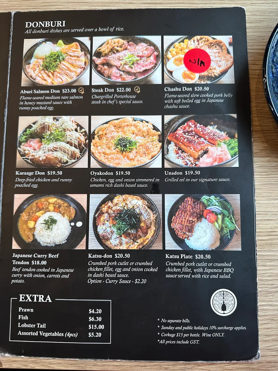 Menu, Akimitsu Australia