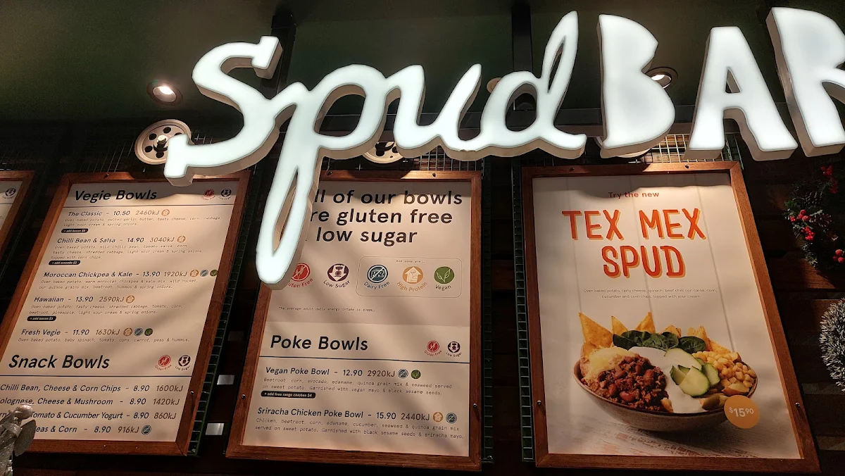 Menu, SpudBAR Belconnen