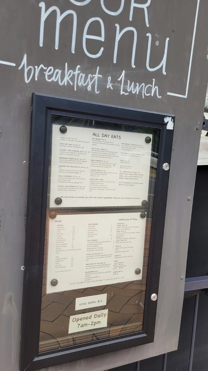 Menu, Rattle n Hum Port Douglas