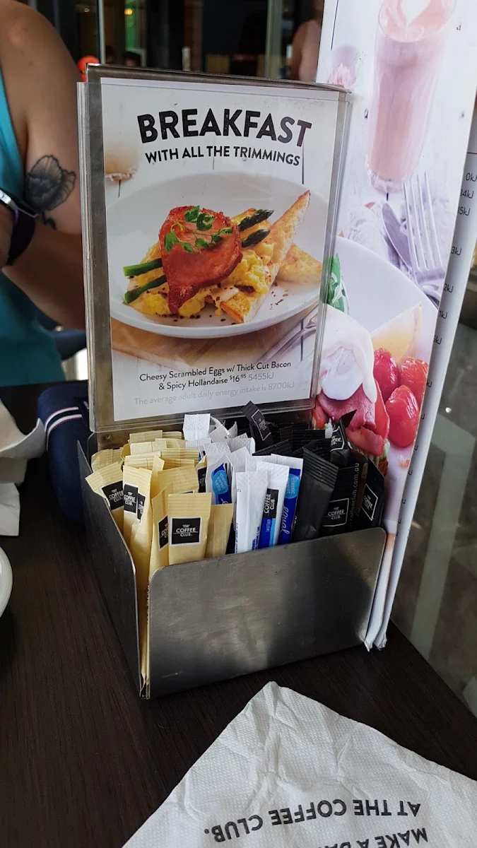 Menu, The Coffee Club Café - Eastlands TAS