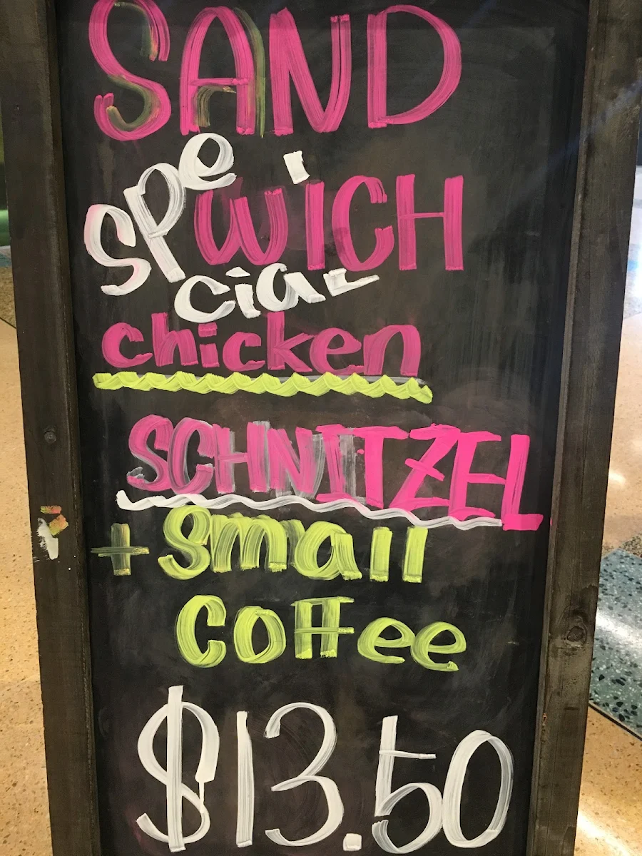 Menu, The Ditto Cafe