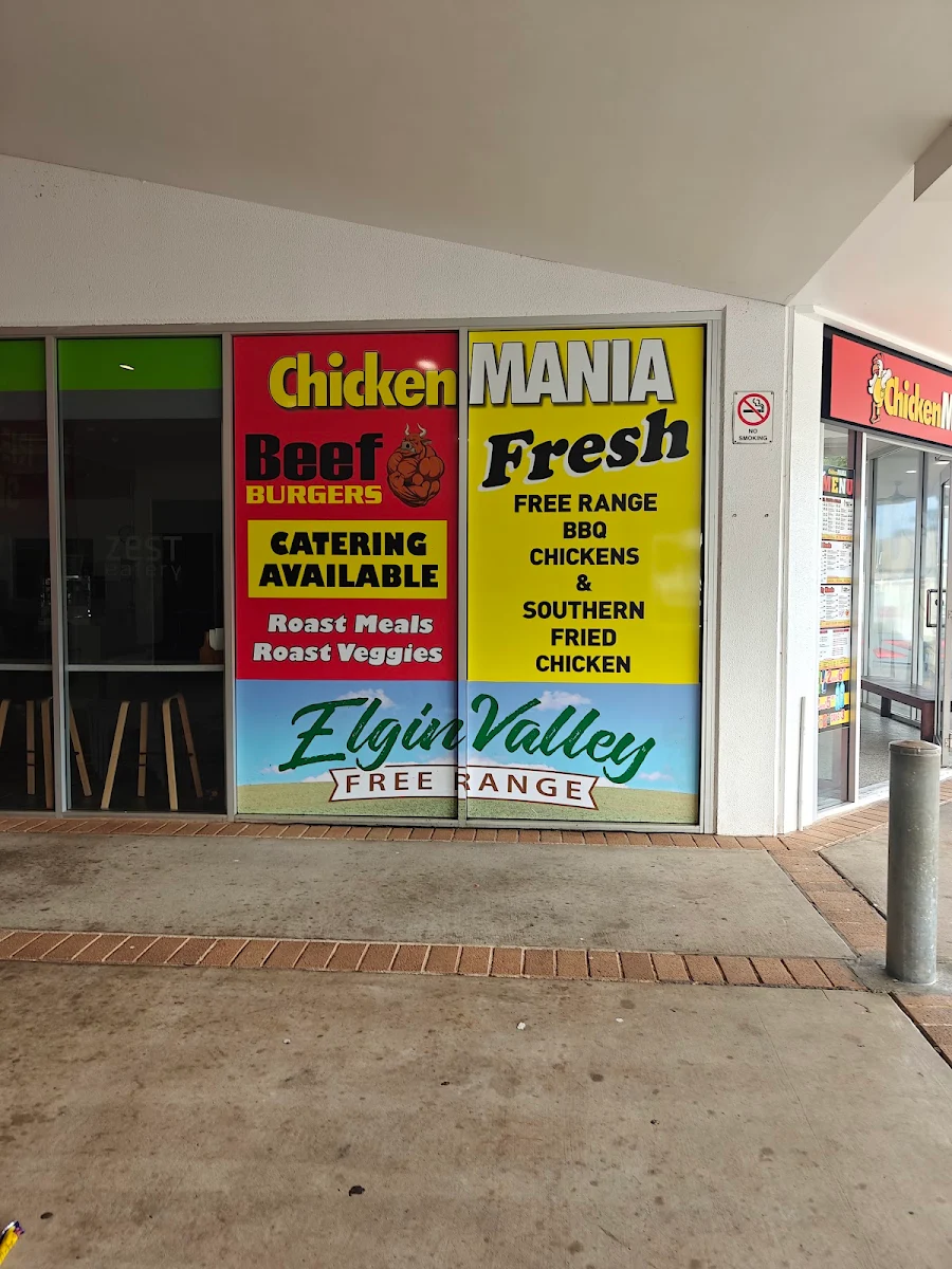 Menu, Chicken Mania Goonellabah