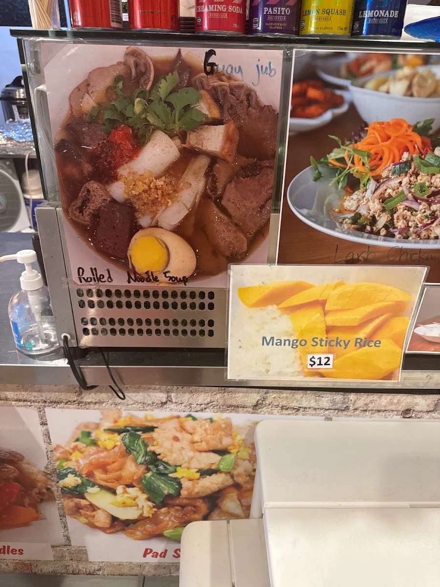 Menu, WA Thai Street Food