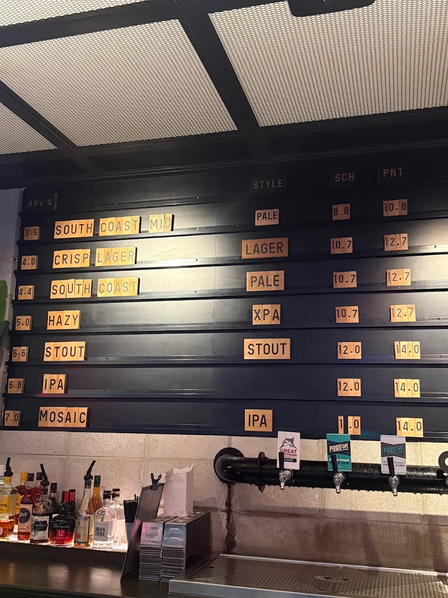 Menu, The District at SkyCity