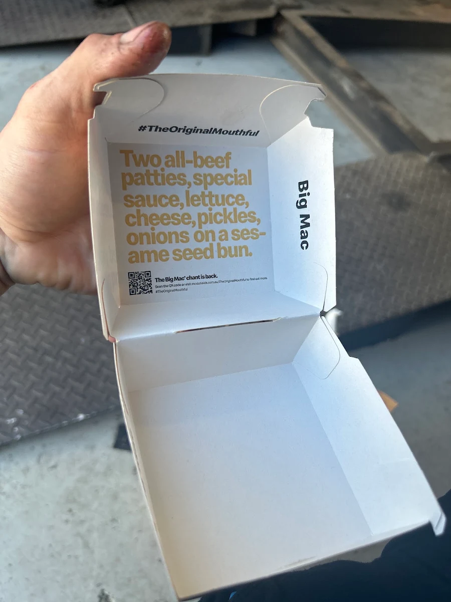 Menu, McDonald's Woonona