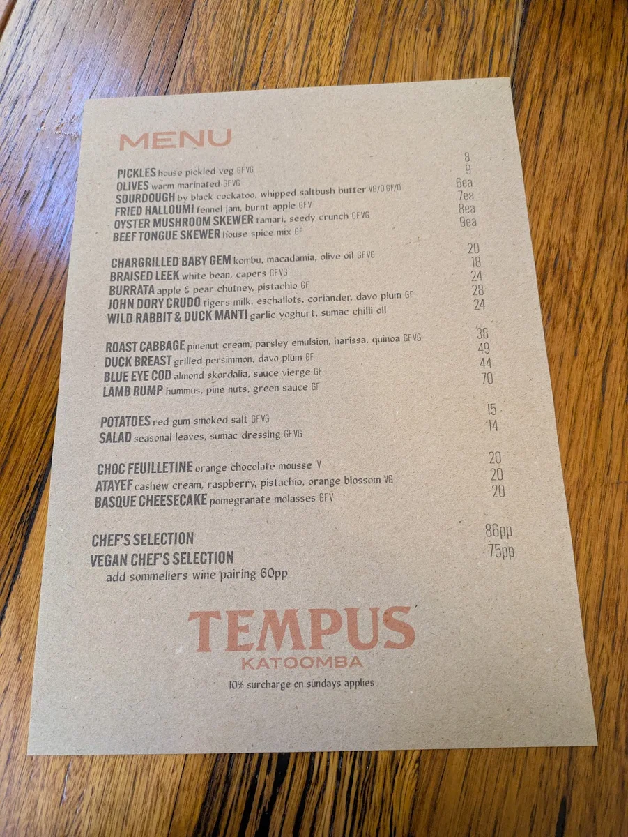 Menu photo 1