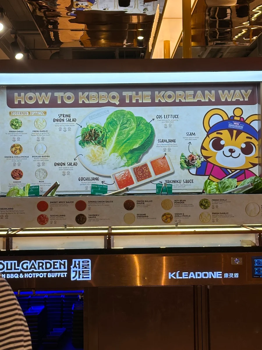 Menu, Seoul Garden Korean BBQ & Hot Pot Buffet - Epping
