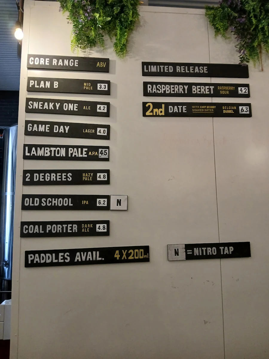 Menu, Grainfed Brewing Company
