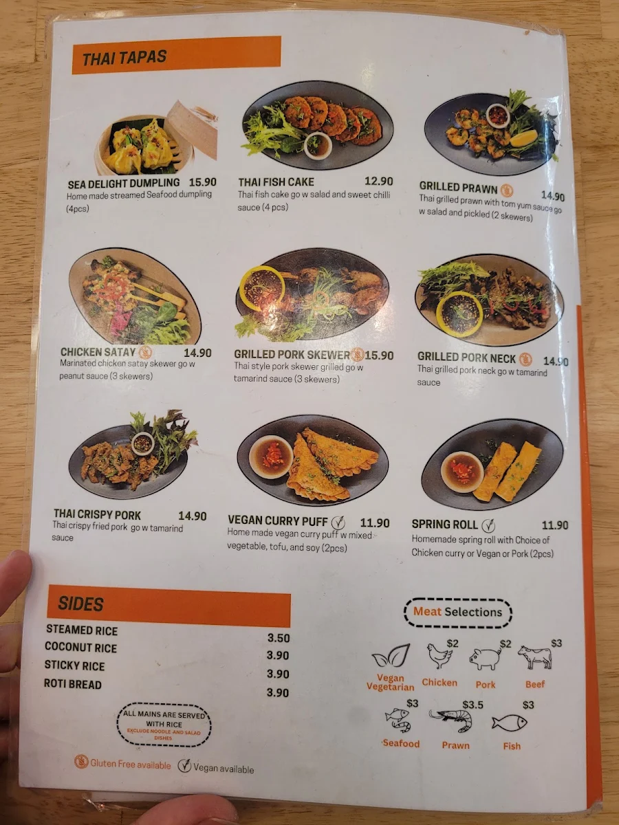 Menu, Twister Sister