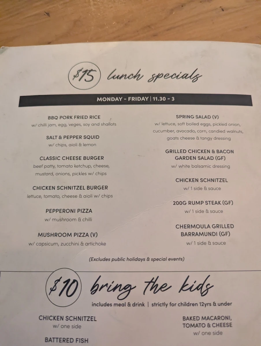 Menu, Miranda Hotel