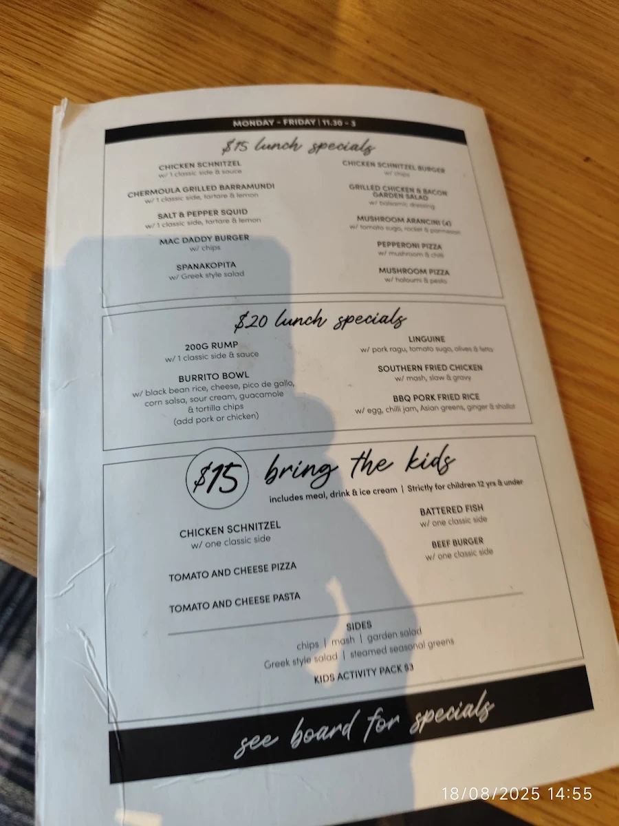 Menu, Miranda Hotel