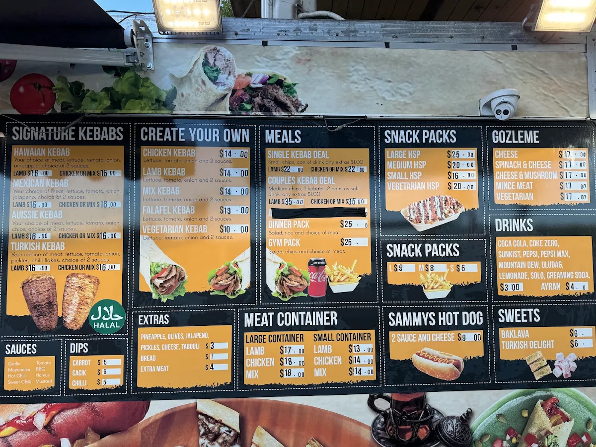 Menu, Twilight New Dawn Kebabs