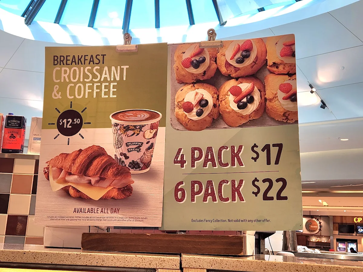 Menu, Muffin Break Cockburn Gateway