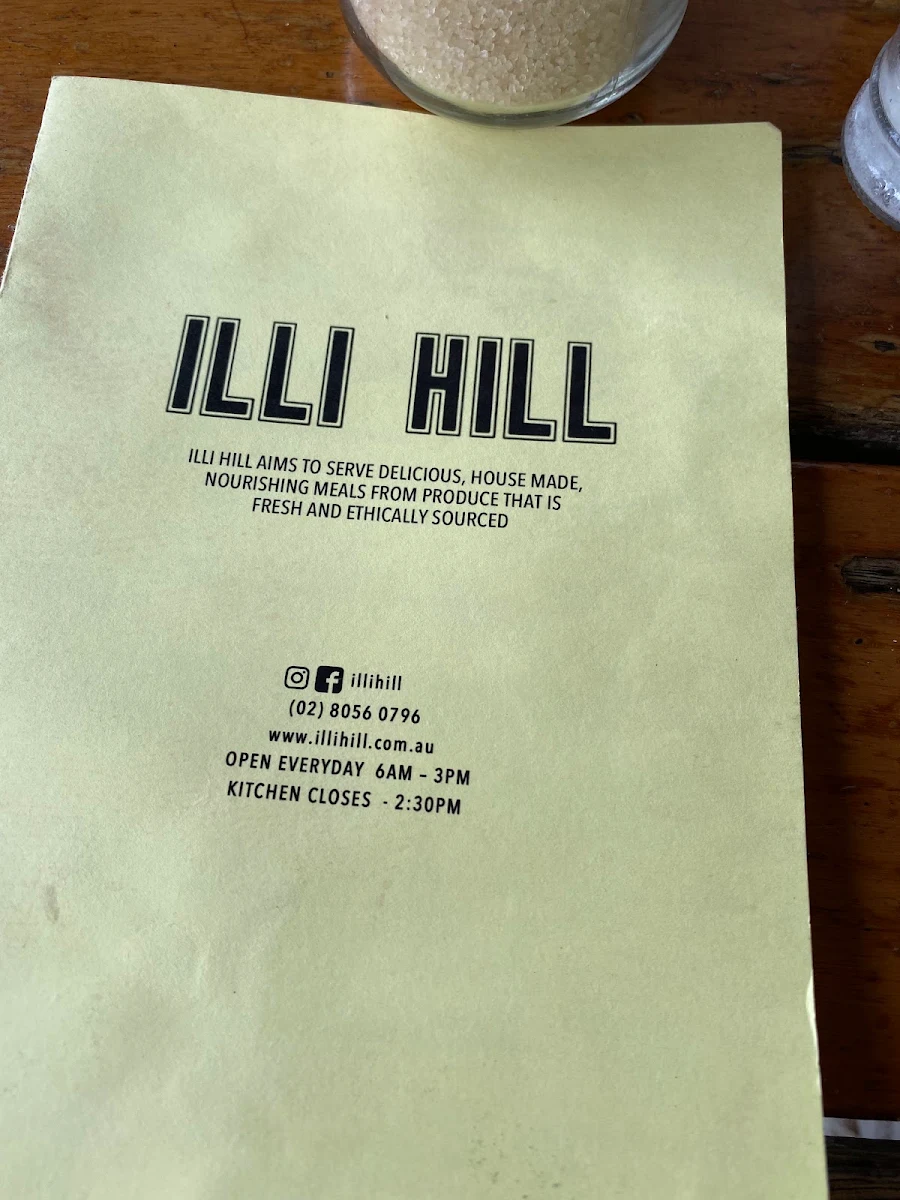 Menu, Illi Hill
