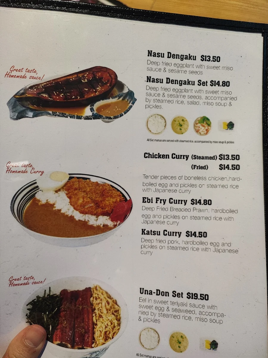 Menu, Sui Yuan
