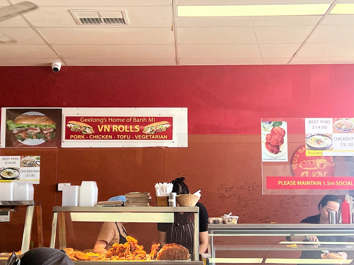 Menu, V N Rolls - Bakery & Cafe