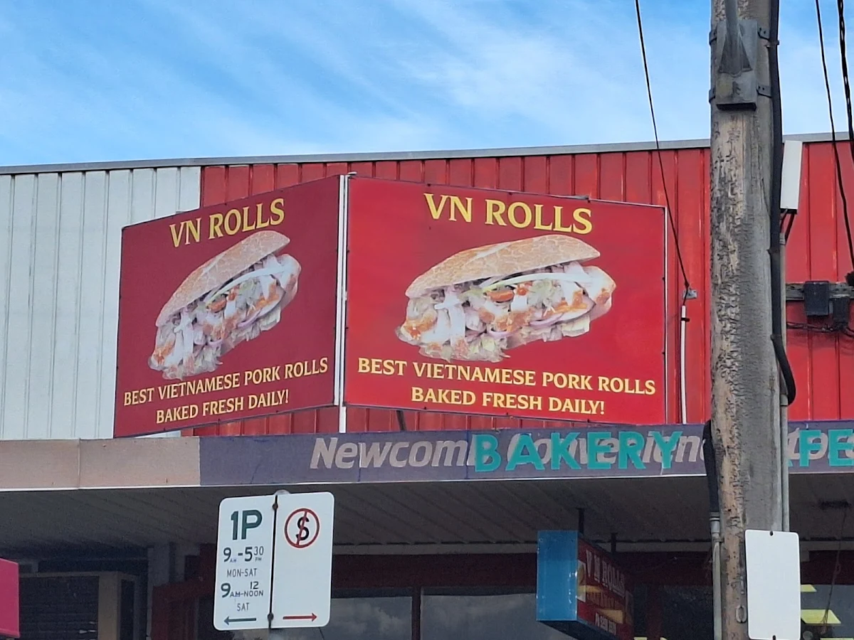 Menu, V N Rolls - Bakery & Cafe