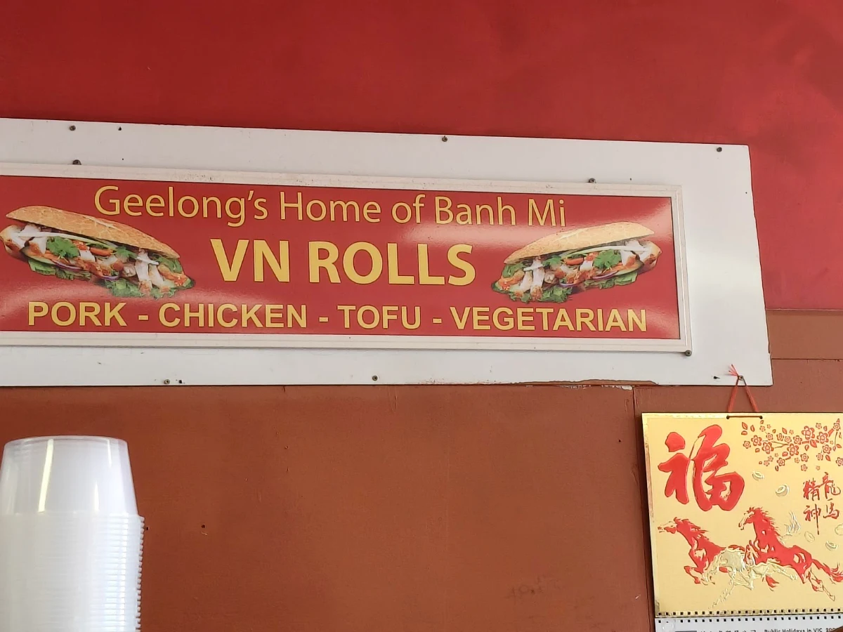 Menu, V N Rolls - Bakery & Cafe