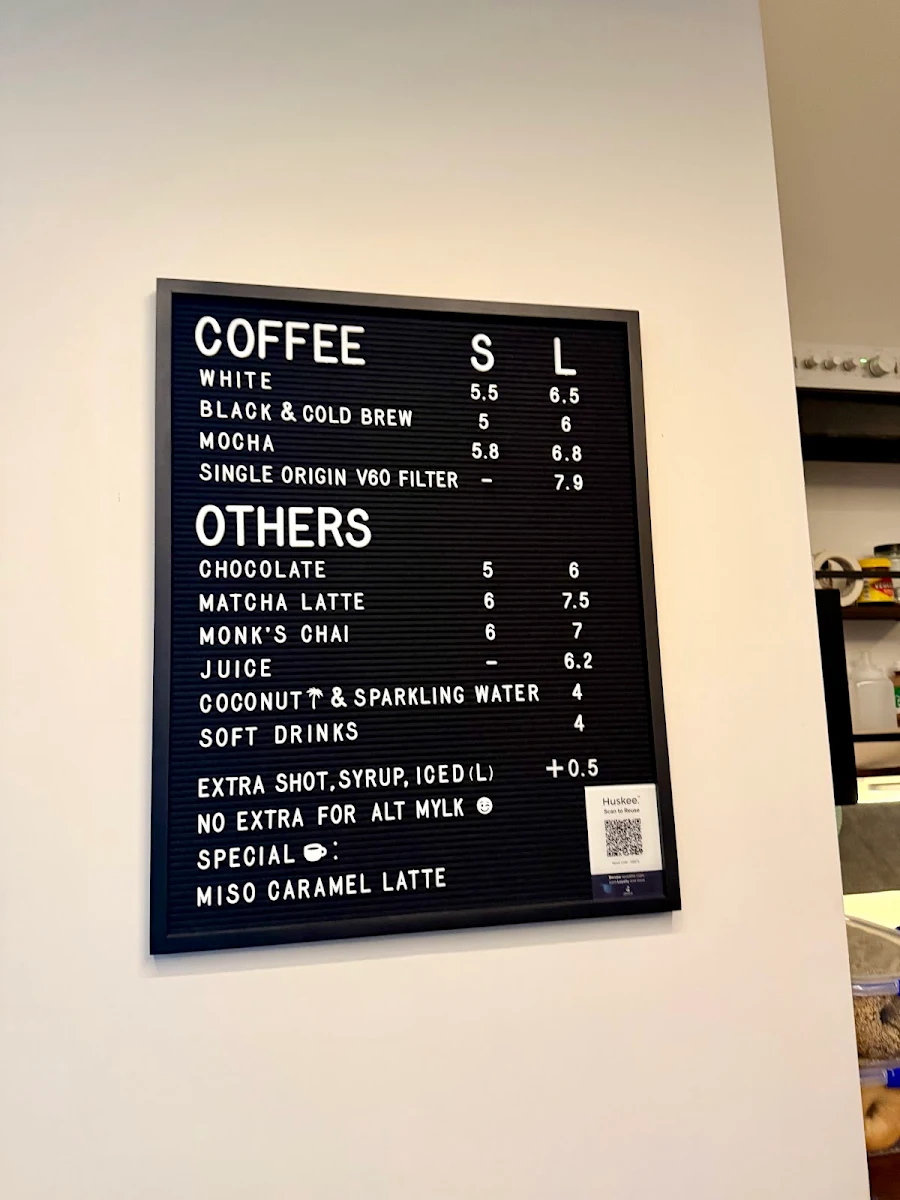 Menu, Lumen Alley Coffee & Bagels