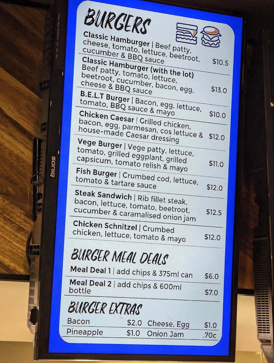 Menu, The Happy Fryer