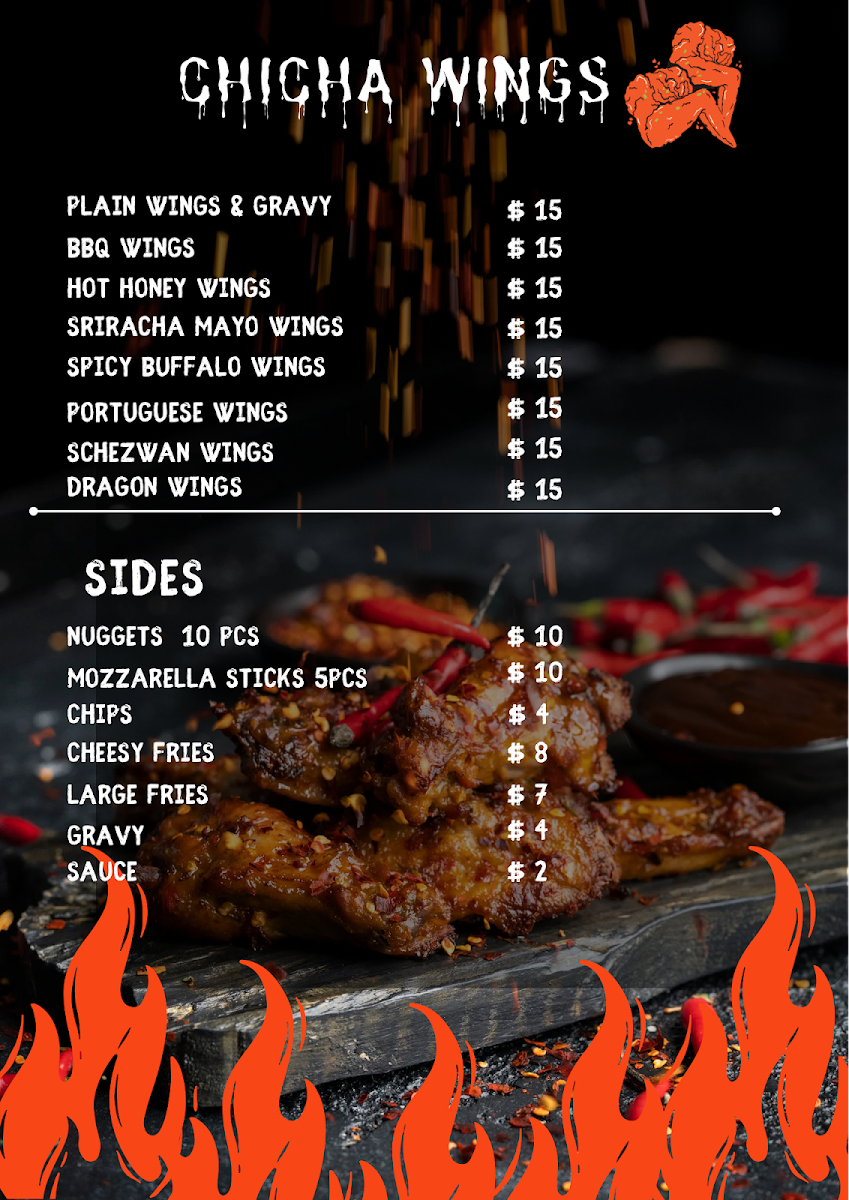 Menu, Chicha Burgers