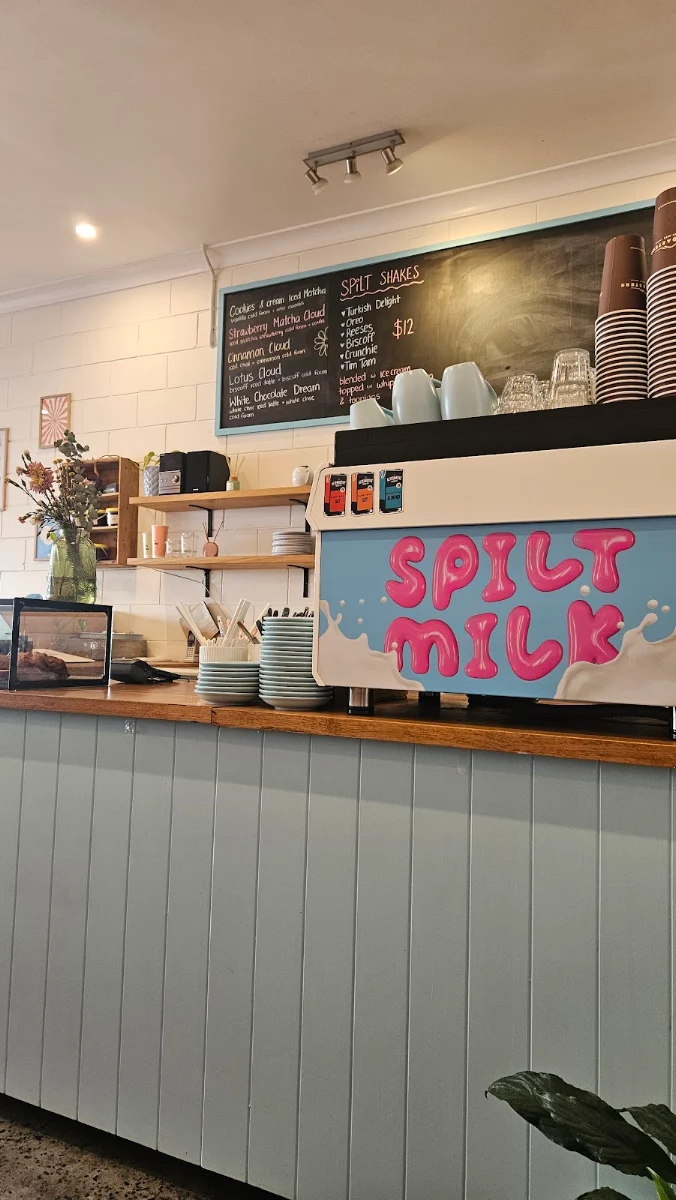 Menu, Spilt Milk Cafe