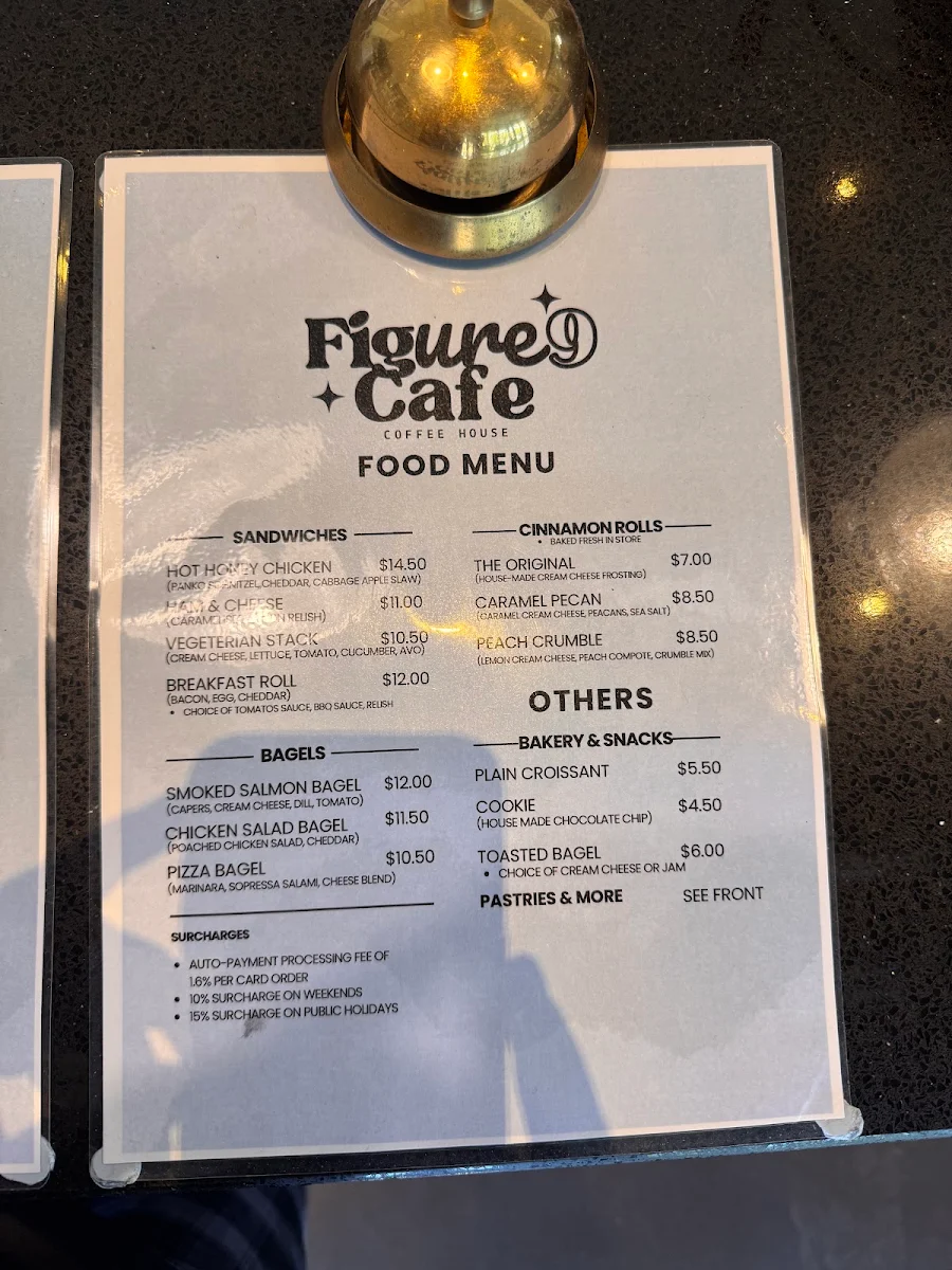 Menu, Figure9 Cafe