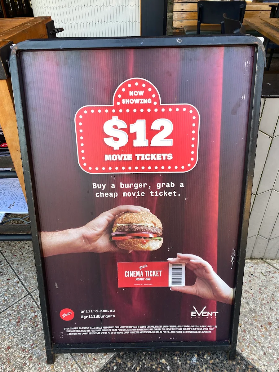 Menu, Grill'd Burgers - Chermside