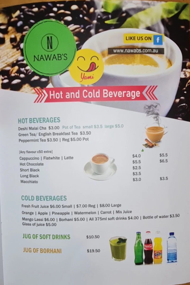 Menu, Nawab's