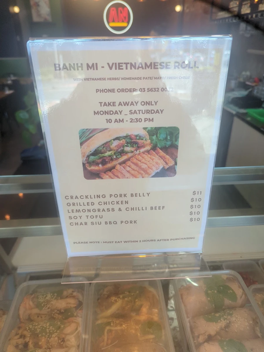 Menu, AN VIETNAMESE