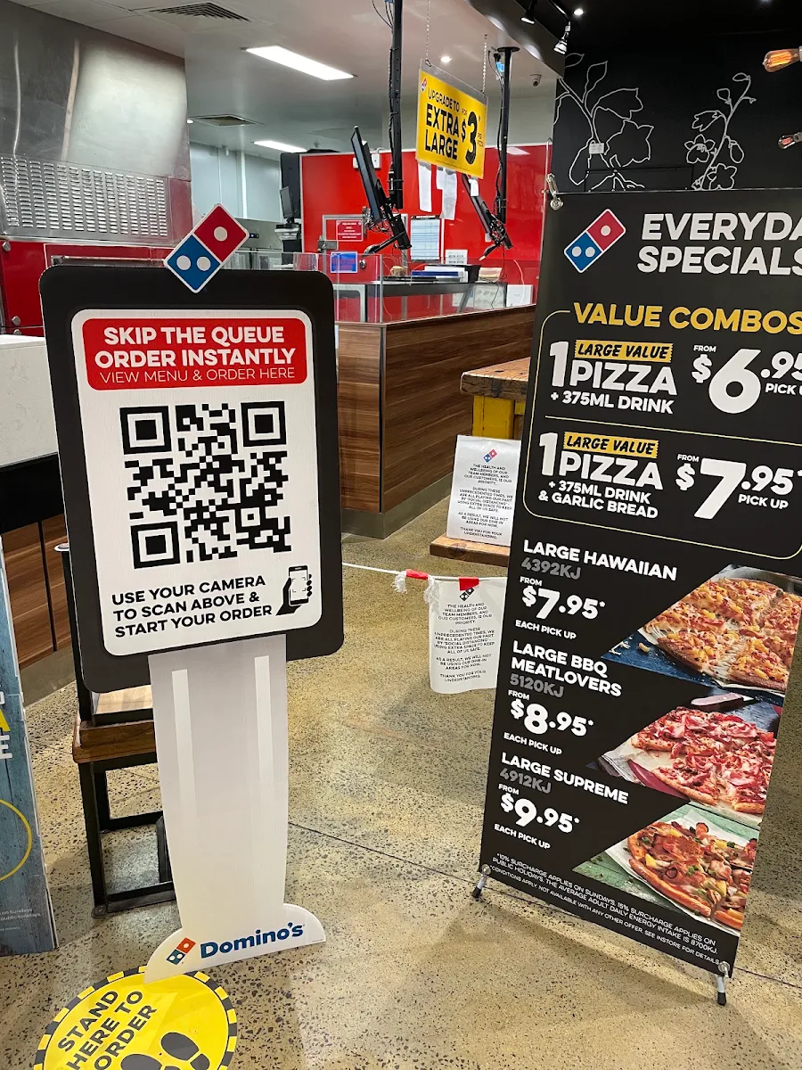 Menu, Domino's Pizza Hawthorn