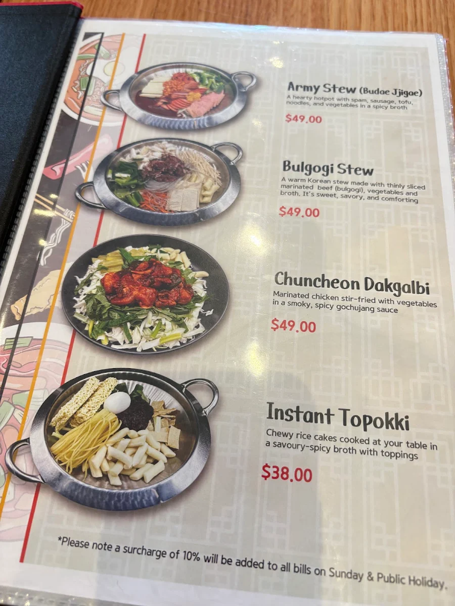 Menu, Guljak Rhapsody