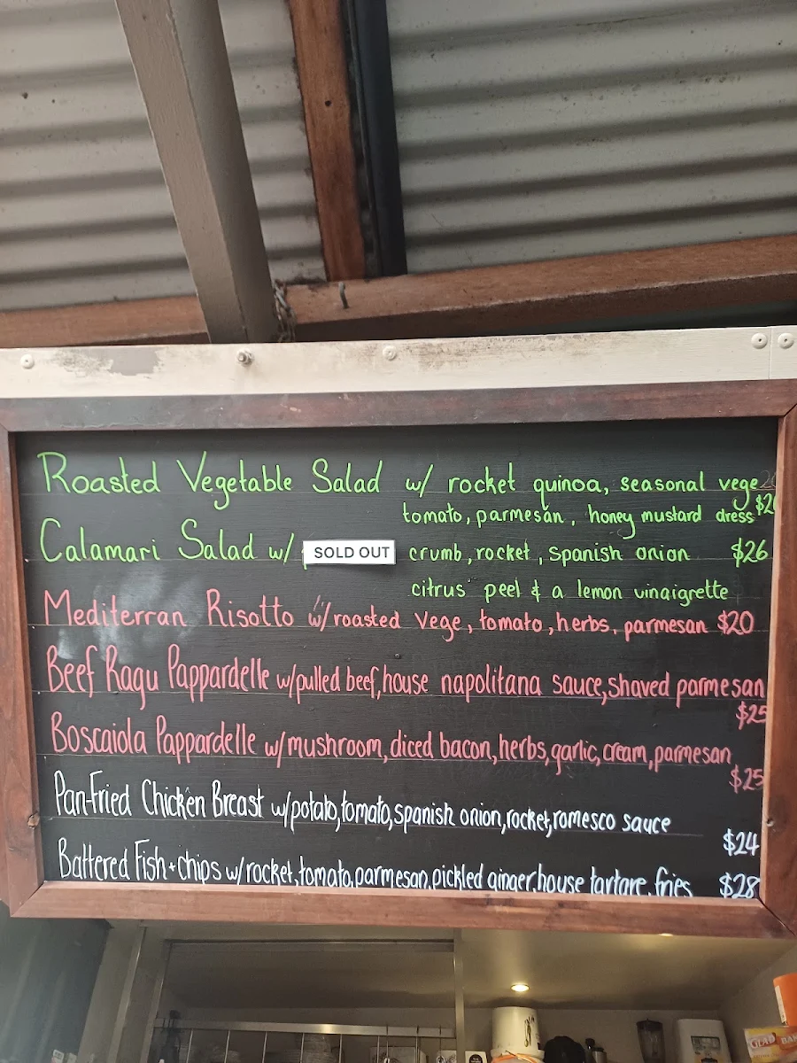 Menu, Railway Friendly Bar
