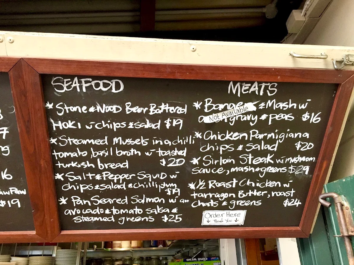 Menu, Railway Friendly Bar