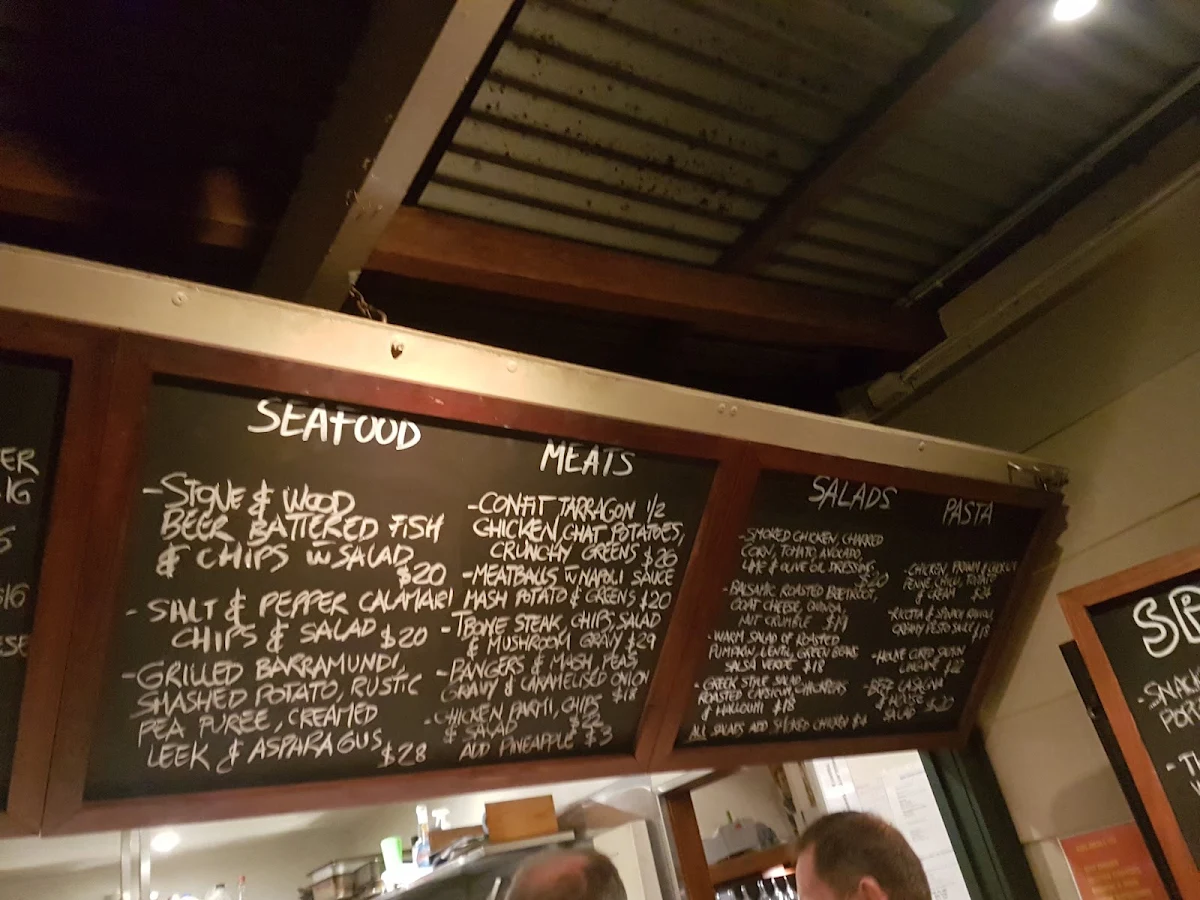 Menu, Railway Friendly Bar