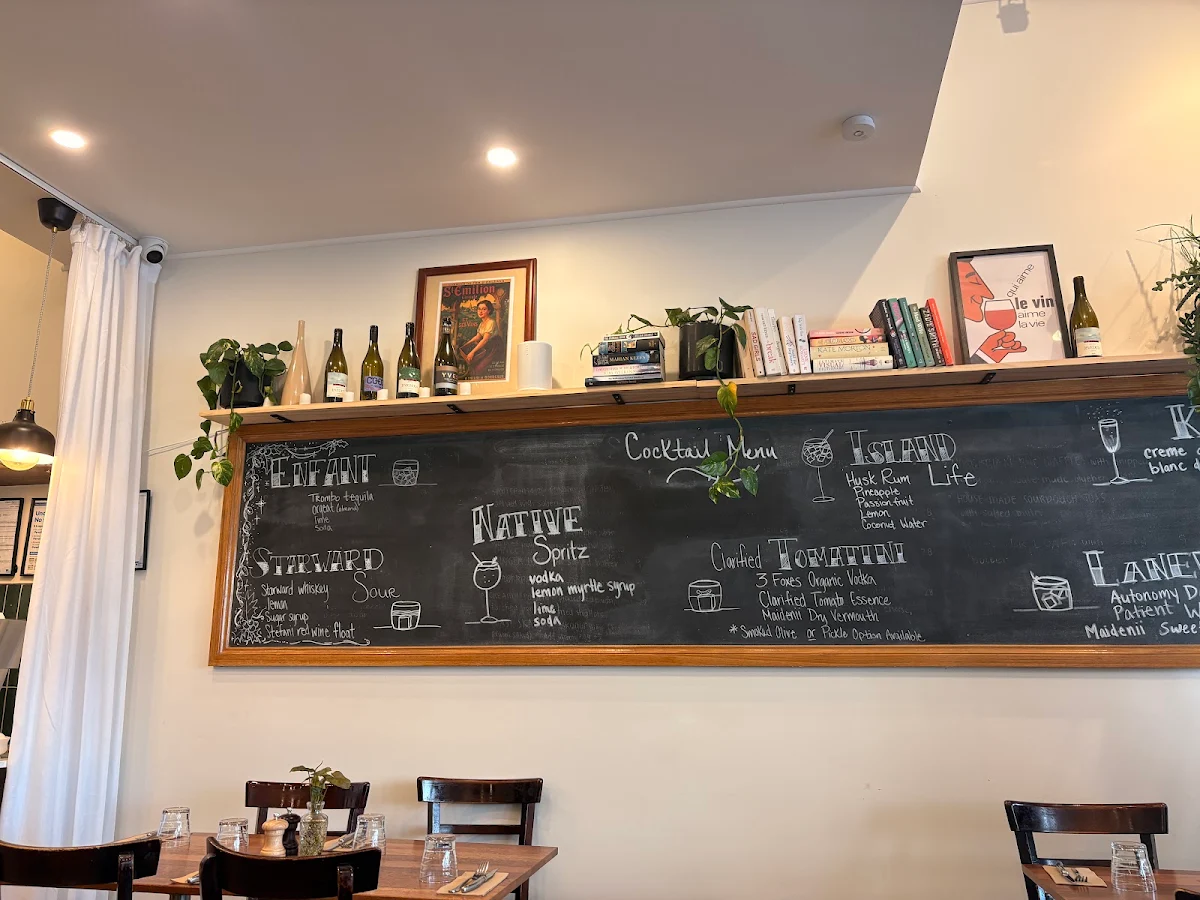 Menu, George’s Table