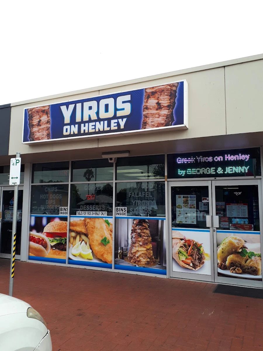 Menu, Yiros On Henley